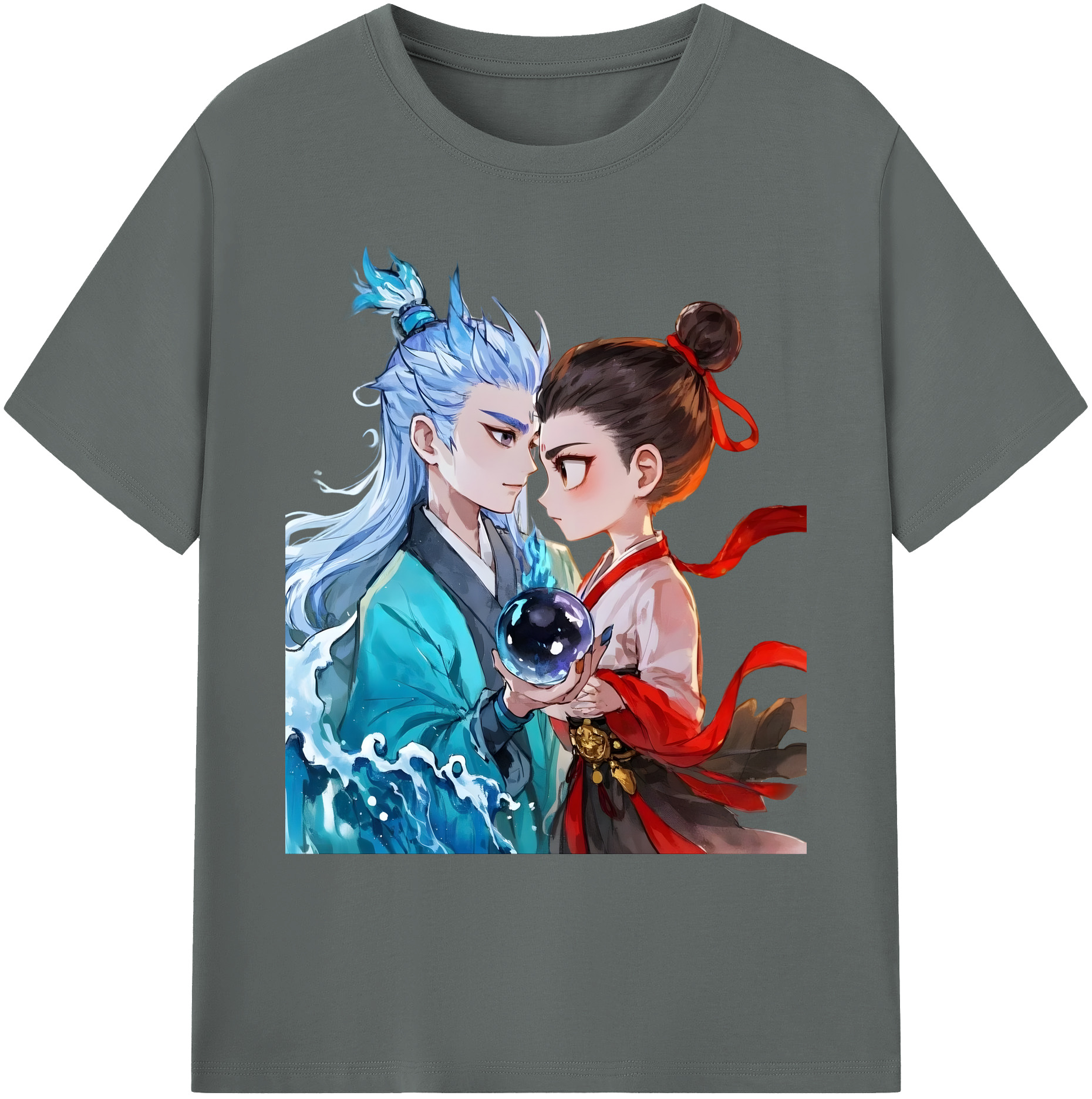 （画像用） Ne Zha 2 ナタ 魔童の大暴れ 綿100％ メンズ半袖Tシャツ｜肌触りやわらか＆通気性
